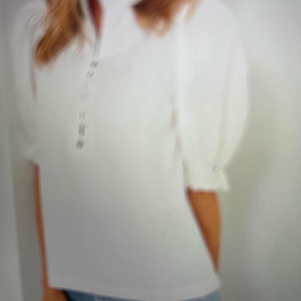 Pomander Place White Selena Blouse Mediim